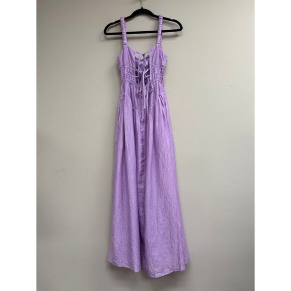 LINE & DOT Lilac Lorenzo Midi Dress Size L NWT Retail $166 Tuckernuck - Picture 5 of 6